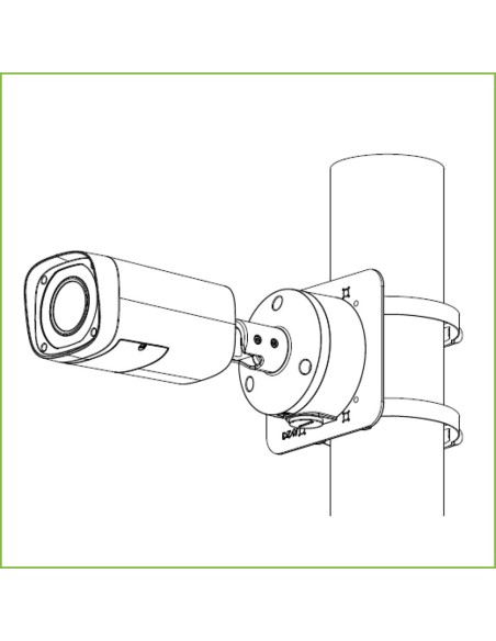 Kaufen DAHUA PFA135-B Anschlussdose für IPC-HFW1/3/5 und HAC-HFW1/2/ME1 mit 3-Punkt-Befestigung Farbe Schwarz