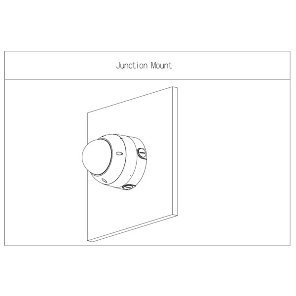 Comprar DAHUA PFA138-B-V3 Caja conexiones circular para HDBWx Dahua con anclaje en 3 o 4 puntos. Color Negro