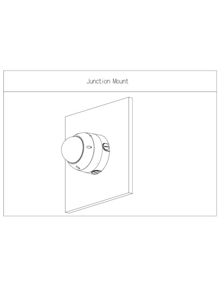Kaufen DAHUA PFA138-B-V3 runde Anschlussdose für HDBWx Dahua mit 3- oder 4-Punkt-Befestigung. Farbe: Schwarz