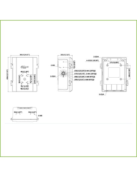 Kaufen DAHUA PFA143 Anschlussdose IP66 IK10 vorbereitet für Kameras und Zubehör DAHUA