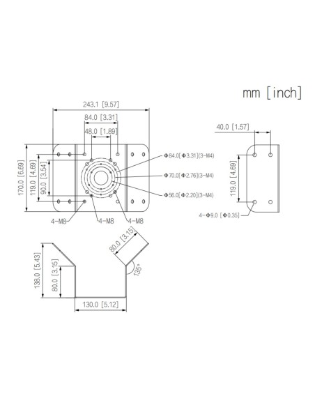 Kaufen DAHUA PFA151A-V2 Eckadapter für PFBx PFAx Korrosionsschutz