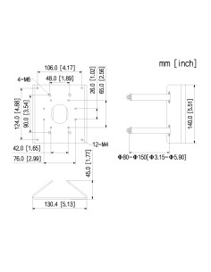 Acheter DAHUA PFA156 Adaptateur de montage sur poteau pour caméras 2