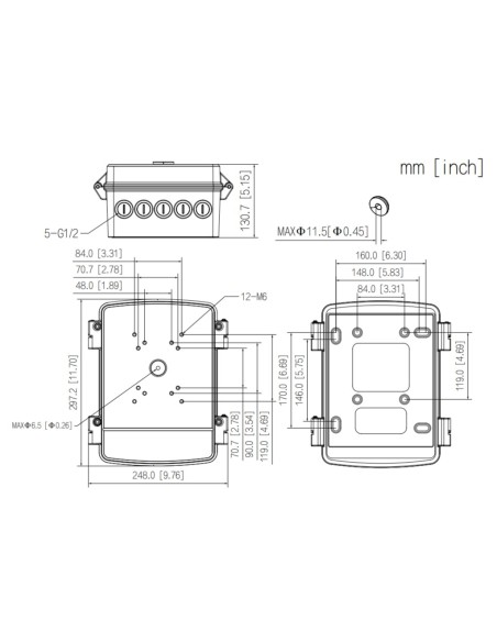 Comprar DAHUA PFA6400SA Caja alimentación y conexiones Anticorrosión IP66 para cámaras