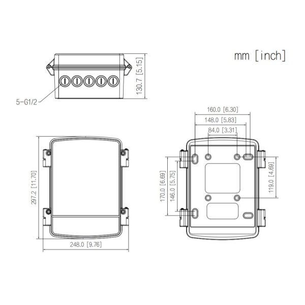 Comprar DAHUA PFA6401S Caja alimentación y conexiones Water-proof IP66 para cámaras. Adaptable