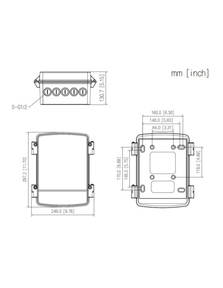 Acheter DAHUA PFA6401S Boîte d’alimentation et de connexions étanche IP66 pour caméras. Adaptable