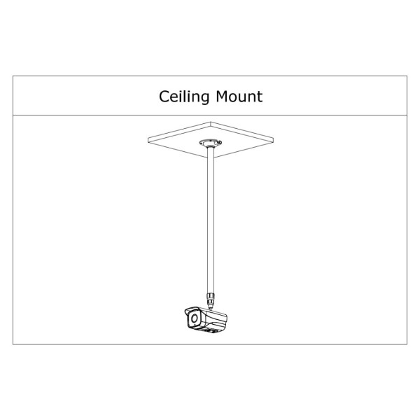 Kaufen DAHUA PFB2213C Deckenmontagehalterung für Rohrkameras. Einstellbar 800–1500 mm