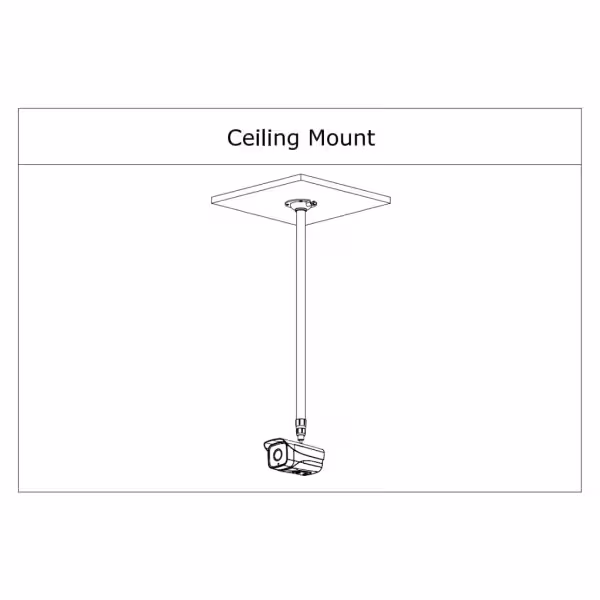 Acheter DAHUA PFB2213C Support de montage au plafond pour tubulaires. Réglable 800-1500 mm