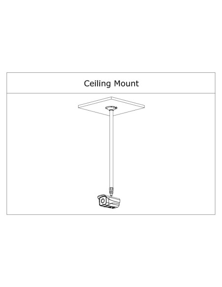 Kaufen DAHUA PFB2213C Deckenmontagehalterung für Rohrkameras. Einstellbar 800–1500 mm