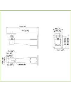 Comprar DAHUA PFB121W Soporte para montaje en pared para IPC-HFW3241DF-AS-4G e IP-HFxxx 2
