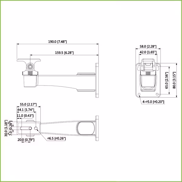 Comprar DAHUA PFB121W Soporte para montaje en pared para IPC-HFW3241DF-AS-4G e IP-HFxxx