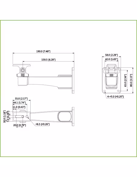 Comprar DAHUA PFB121W Soporte para montaje en pared para IPC-HFW3241DF-AS-4G e IP-HFxxx