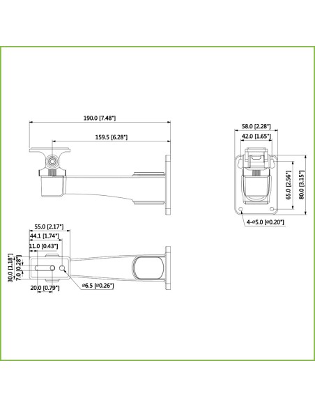 Kaufen DAHUA PFB121W Wandhalterung für die Montage an der Wand für IPC-HFW3241DF-AS-4G und IP-HFxxx