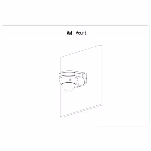 Acheter DAHUA PFB2203W-B Support mural pour dômes et mini-dômes. Couleur noire