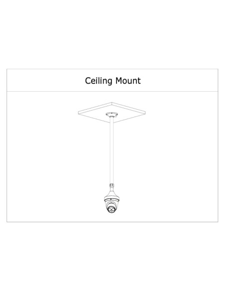 Acquistare DAHUA PFB2212C Supporto per montaggio a soffitto per dome. Regolabile 815-1500mm