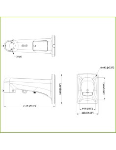 Acheter DAHUA PFB306W Support de montage mural pour Speed Dome SD8A 2