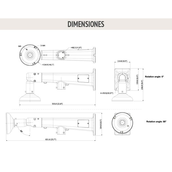 Comprar DAHUA PFB410W Soporte para montaje en pared para Fisheye + Speed Dome