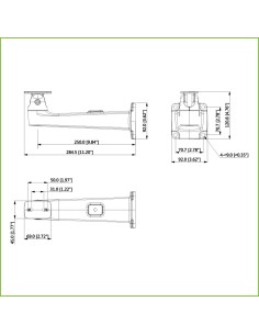Acheter DAHUA PFB605W-SG Support mural passe-câble pour IPC-HFS7xxx couleur grise 2