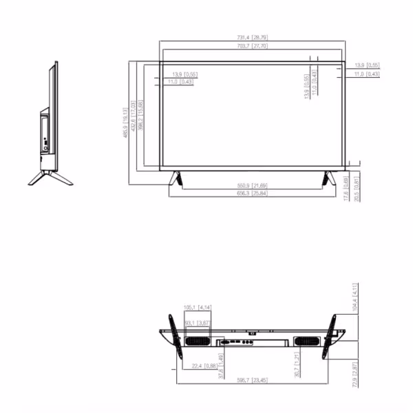 Comprar DAHUA LM32-F200-V2 Monitor 32" Dahua para Seguridad 24/7 VGA/HDMI/USB Multimedia 16:9 1080P