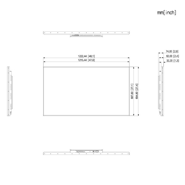Comprare DAHUA LDH55-SAI400L-V1 Monitor 55" Dahua Digital Signage Android Ethernet Multimedia HDMI 4K