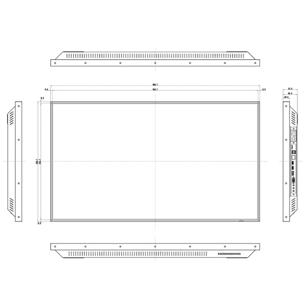 Comprare DAHUA LM43-S400-SE-V1 Monitor Dahua da 43" per la sicurezza 24/7 metallico VGA/HDMI/DP/Audio/USB Multimediale/RS-232 16