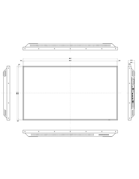 Acheter DAHUA LM43-S400-SE-V1 Moniteur Dahua 43" pour la sécurité 24/7 métallique VGA/HDMI/DP/Audio/USB multimédia/RS-232 16:9 4