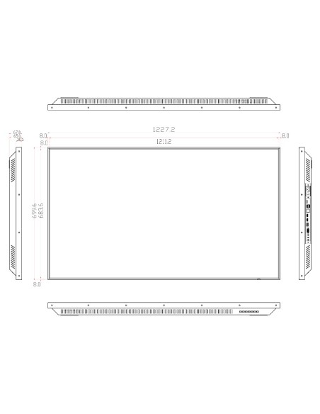 Acquistare DAHUA LM55-S400-SE-V1 Monitor Dahua da 55" per Sicurezza 24/7 Metallico VGA/HDMI/DP/Audio/USB Multimediale/RS232 16:9
