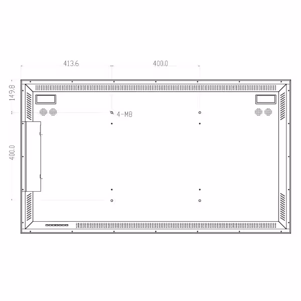 Kaufen DAHUA LM55-S400-SE-V1 Monitor 55" Dahua für Sicherheit 24/7 Metallisch VGA/HDMI/DP/Audio/USB Multimedia/RS232 16:9 4K