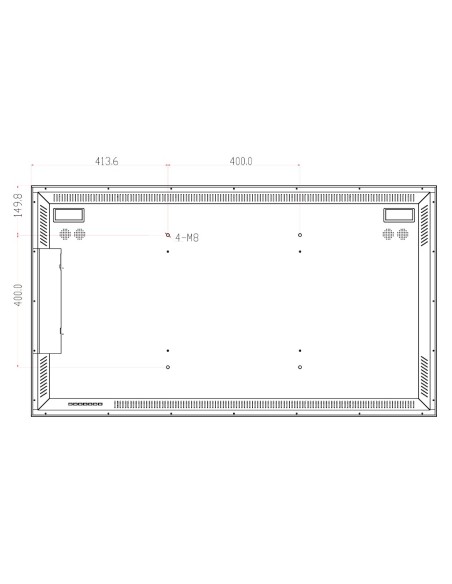 Acheter DAHUA LM55-S400-SE-V1 Moniteur 55" Dahua pour la sécurité 24/7 Métallique VGA/HDMI/DP/Audio/USB Multimédia/RS232 16:9 4K