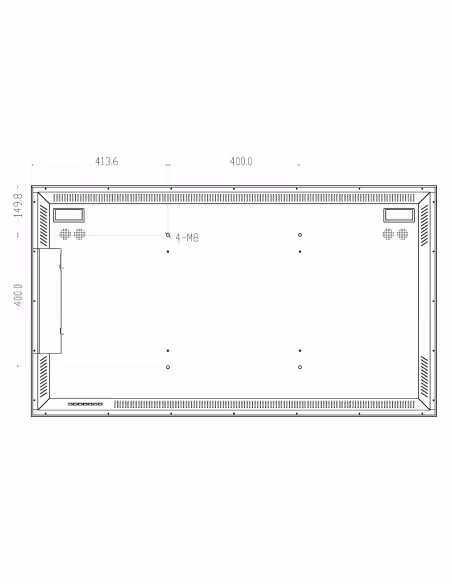 Kaufen DAHUA LM55-S400-SE-V1 Monitor 55" Dahua für Sicherheit 24/7 Metallisch VGA/HDMI/DP/Audio/USB Multimedia/RS232 16:9 4K