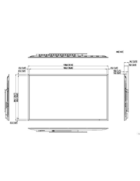Acheter DAHUA LM75-S400-B3-V1 moniteur 75" Dahua pour la sécurité 24/7 VGA/HDMI/DP/Audio/USB multimédia/RS232 16:9 4K