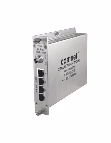 Kaufen COMNET CLFE4EOC Vierkanal-Ethernet über Koax mit IEEE 802.3af 15,4 W Pass-Through PoE, 10/100 Mbps, Industrie, Lokal/