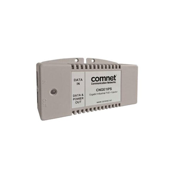 Kaufen Sie COMNET CNGE1IPS Industrial 1-Port-Gigabit-PoE+-Injektor 1000BASE-TX, 56 VDC bei 30 W Ausgang (IEEE802.3at-konform), -
