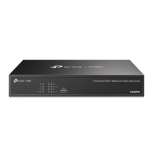 Acquista TP-LINK VIGI NVR1004H-4P NVR VIGI 4ch 80Mbps H265+ 4K HDMI PoE+ 1HDD