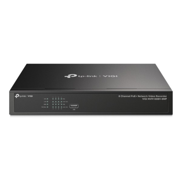 Acquista TP-LINK VIGI NVR1008H-8MP NVR VIGI 8ch 80Mbps H265+ 4K HDMI PoE+113W 1HDD