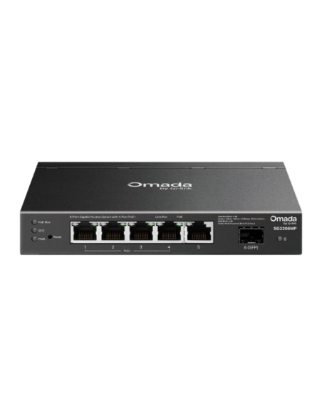 Comprar TP-LINK SG2206MP Switch Omada Access 6 Puertos Gigabit y 4 Puertos PoE