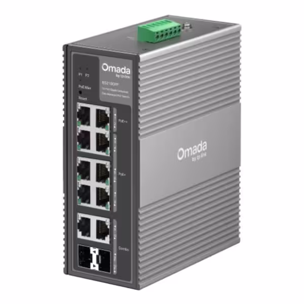 Comprar TP-LINK IES210GPP Switch Industrial Omada Gigabit 10 Puertos con 6 Puertos PoE+ y 2 Puertos PoE++ Gestionable