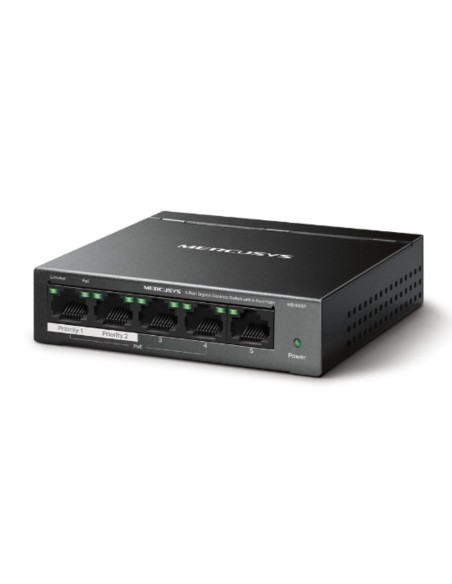 Acquista TP-LINK MS105GP Switch Mercusys 5 porte Gigabit con 4 porte PoE+