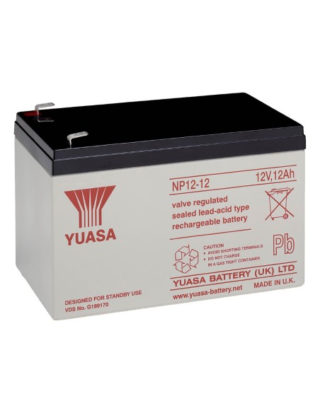 Kaufen OEM NP12-12 12V-Batterie. Kapazität 12Ah. Anschluss über Faston-Klemme 6,35.
