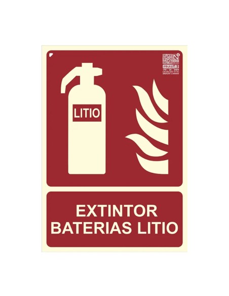 Kaufen IMPLASER EX232N-A4 Feuerlöscher-Schild für Lithiumbatterien 29,7x21 cm