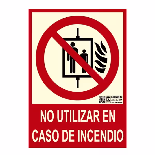 Comprar IMPLASER EX221N-A4 Señal no utilizar en caso de incendio 29,7x21cm