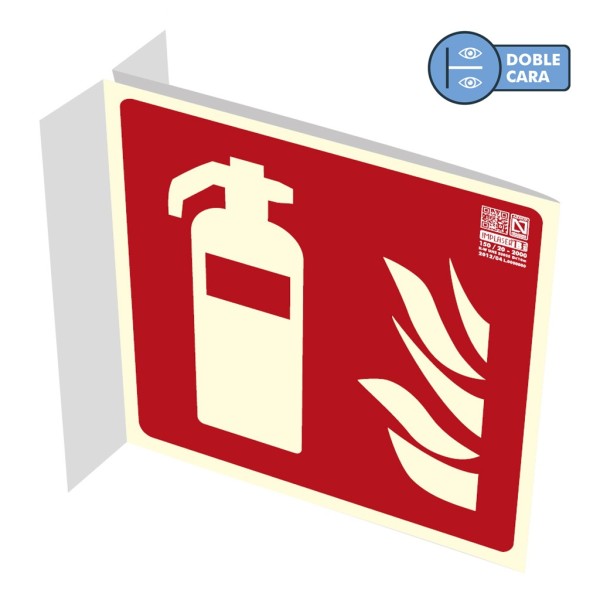 Acquistare IMPLASER EX201BN Cartello estintore su banderuola 21x21 cm