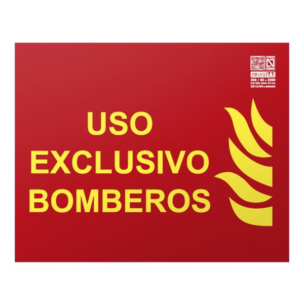 Acquistare IMPLASER EX218L Segnale uso esclusivo dei vigili del fuoco Classe A 25x20cm
