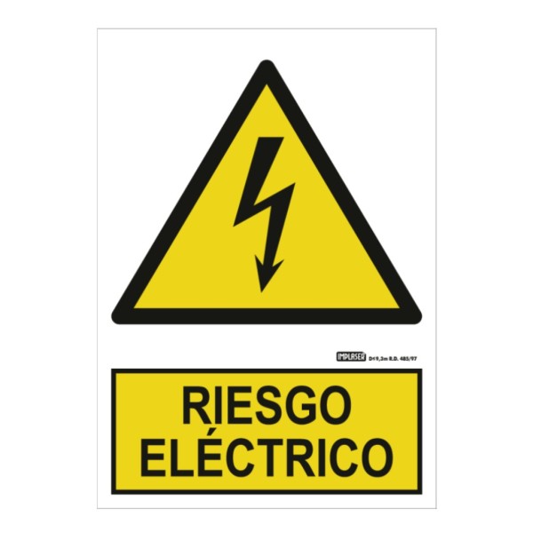 Acquistare IMPLASER AD08-A4 Cartello di rischio elettrico 29,7x21 cm