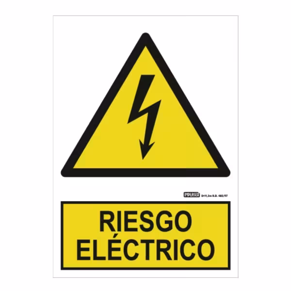 Comprar IMPLASER AD08-A4 Señal riesgo eléctrico 29,7x21cm