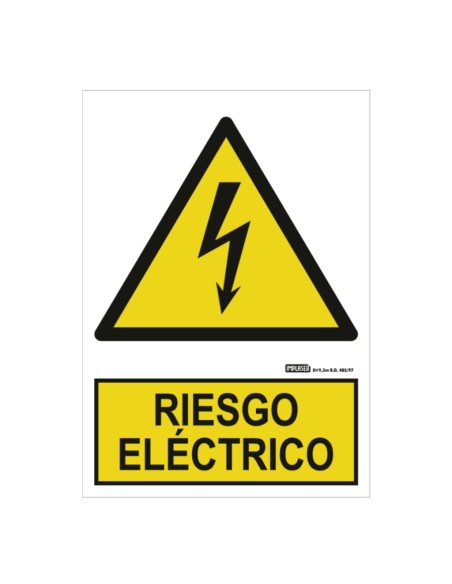 Acquistare IMPLASER AD08-A4 Cartello di rischio elettrico 29,7x21 cm