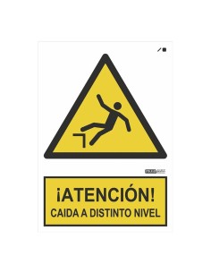 Acheter IMPLASER AD16-A4 Panneau « ATTENTION ! » Risque de chute de niveau 29,7 × 21 cm