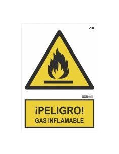 Acheter IMPLASER AD22-A4 Panneau « DANGER ! » Gaz inflammable 29,7 × 21 cm