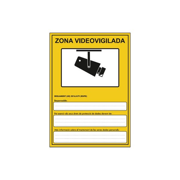 Comprar IMPLASER AD30-A5-CAT Placa para RGPD en PVC Genérica CAT Tamaño A5