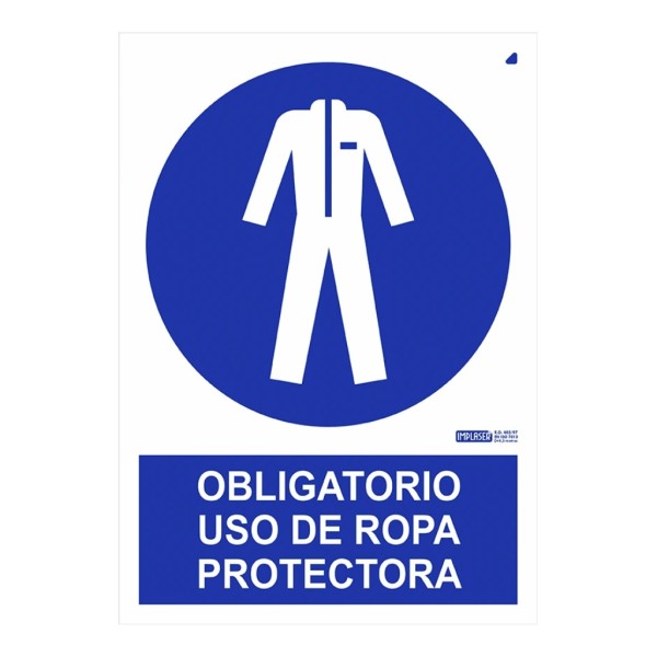 Acquistare IMPLASER OB29-A4 Segnale obbligatorio uso di indumenti protettivi 29,7x21 cm