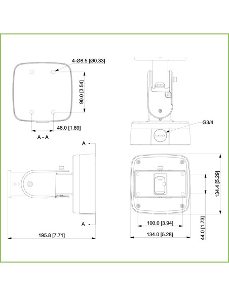 Acquistare DAHUA PFB510W Supporto per radar Serie PFR4Q- e PFR4K-